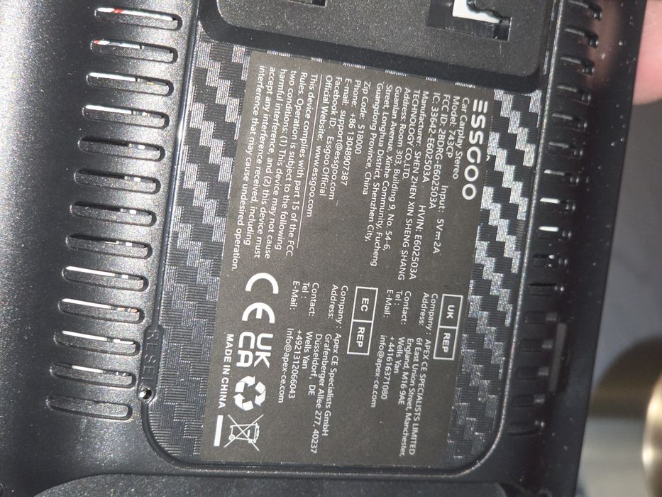 Продавам Carplay на ESSCOO модел 734CP