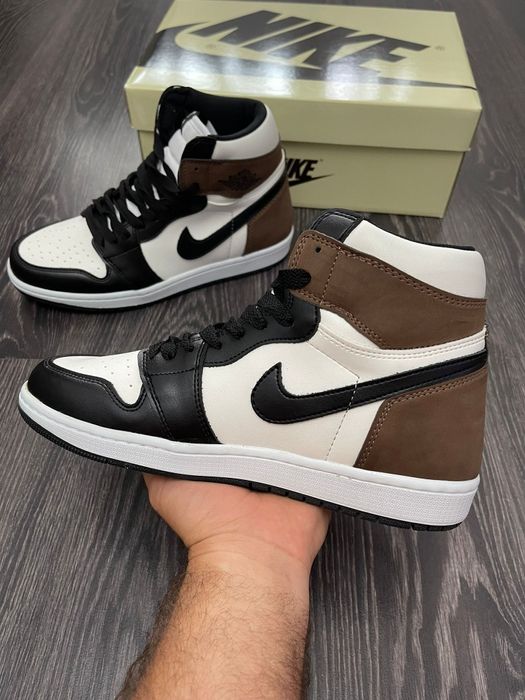 Adidasi Air Jordan 1 high dark mocha NOU premium