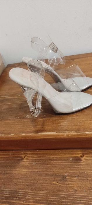 Прозрачни сандали на висок ток N°37