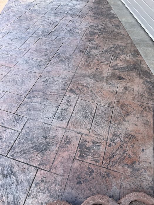 Pavaj beton amprentat, alei betonate, platforme betonate