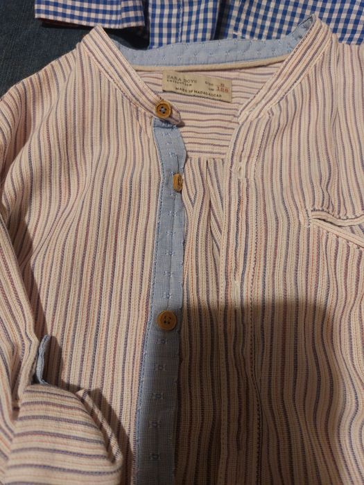 Camasi casual pt baieti, de la Zara, potrivite pt 8-10 ani, cu etichet