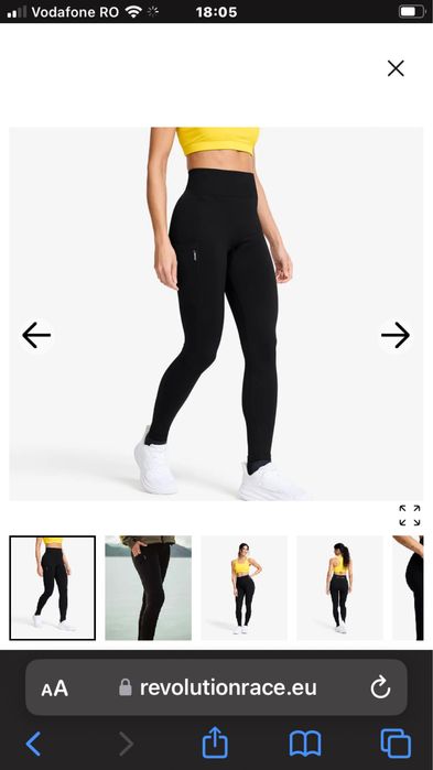 Pantaloni compresie Revolution Race S-M dama