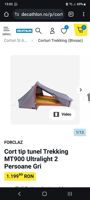 FORCLAZ - Cort Trecking tunel 2 si 3 persoane