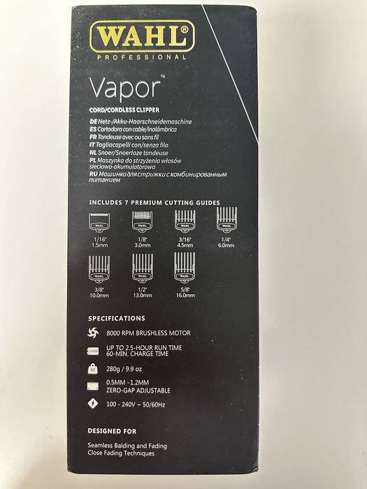 Намалена цена! Wahl Vapor Чисто НОВА професионална машинка