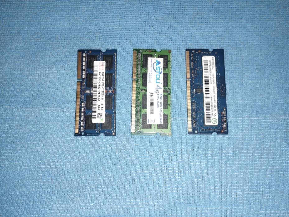Озу-4гб ddr3-1600 для ноутбука 3 шт