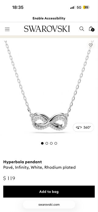 Дамско колие Swarovski