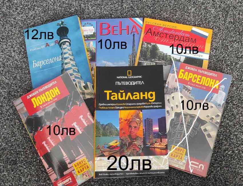 Пътеводител Лондон,Барселона,Виена,Амстердам