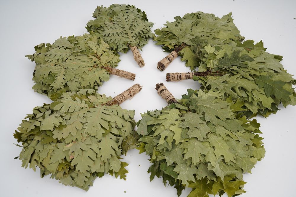 Метлички за сауна дъб/бреза. Веники для бани дуб/берёза. 2025