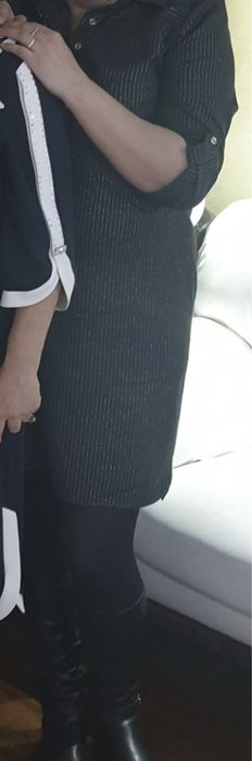 Платье рубашка. 50 размера материал с люрексом