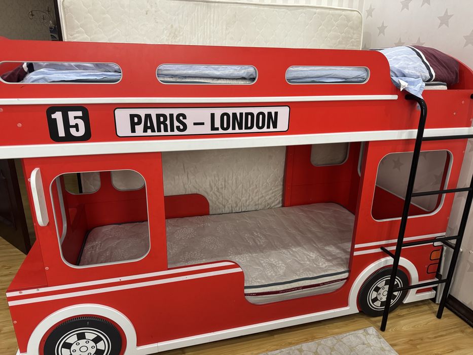кровать автобус двухьярусная