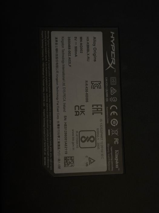 Клавиатура HyperX Alloy Origins