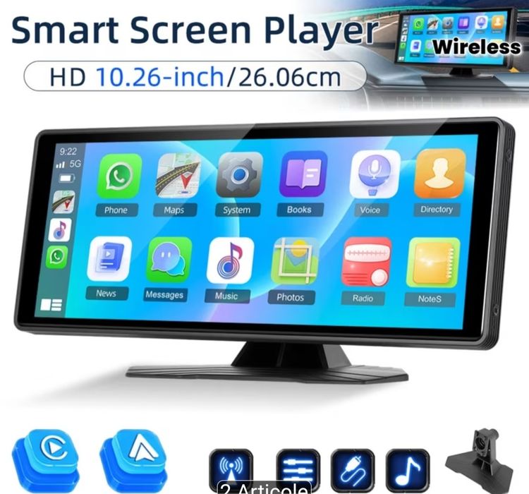 Navigație auto car play 10,26 inch