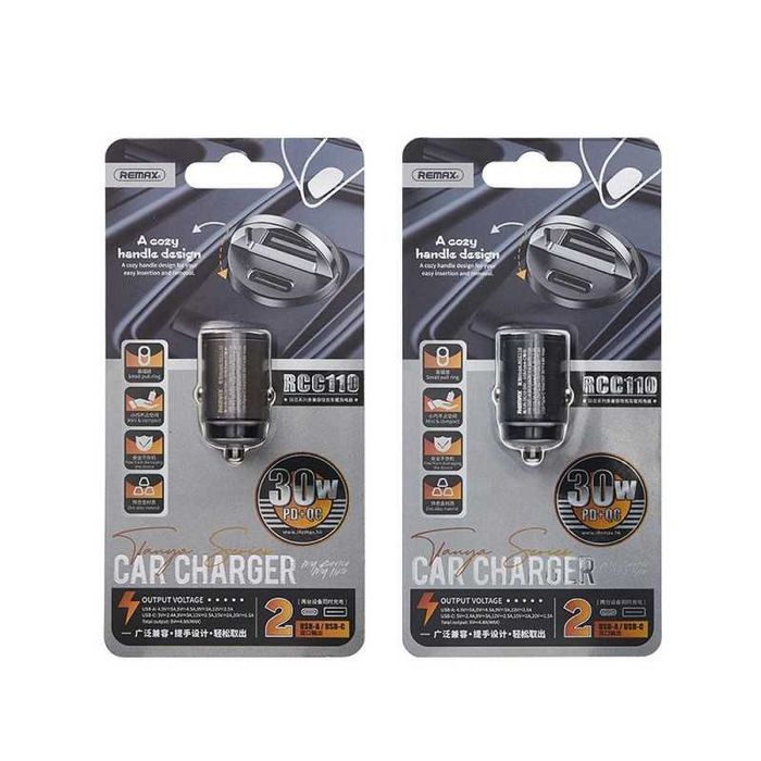 Adaptor incarcator auto bricheta 2 porturi USB Fast Charge USB-C 30W