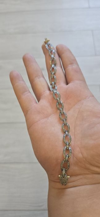 Brățară argint cu diamante naturale