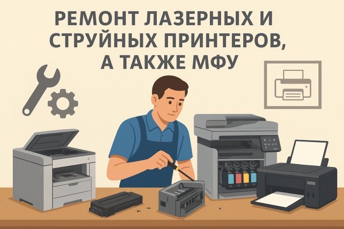 Ремонт Принтеров, Плоттеров, МФУ. Заправка картриджей.Выезд
