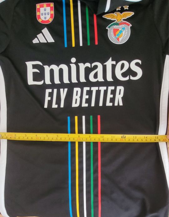 Echipament fotbal Adidas Benfica 12-13 ani, tricou și pantaloni