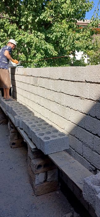 Blok terish,fundament quyish,shkaturka