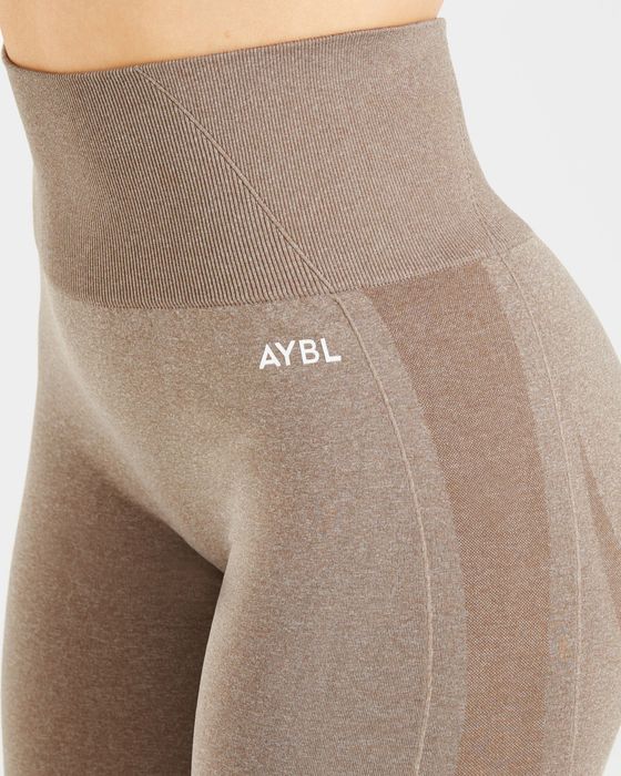 Nou! Colanti AYBL Empower Seamless Leggings - Taupe Marl - Size S