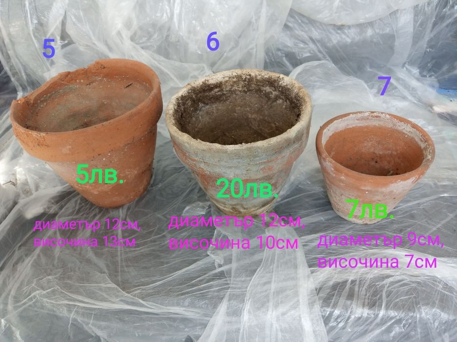 Стар модел саксии за цветя