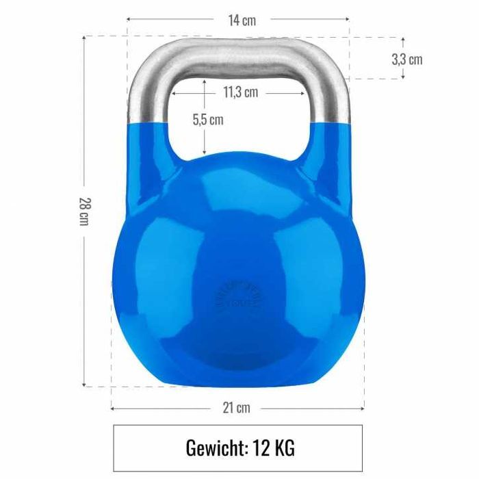 Kettlebell de Competiție - 12 KG, Albastru
