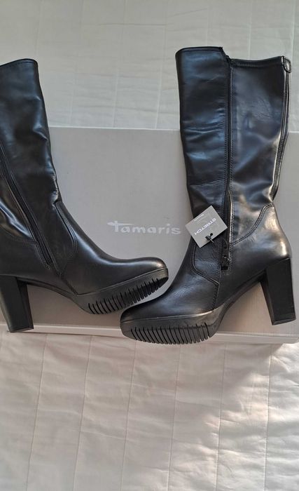 Нови елегантни дамски ботуши на ток Tamaris