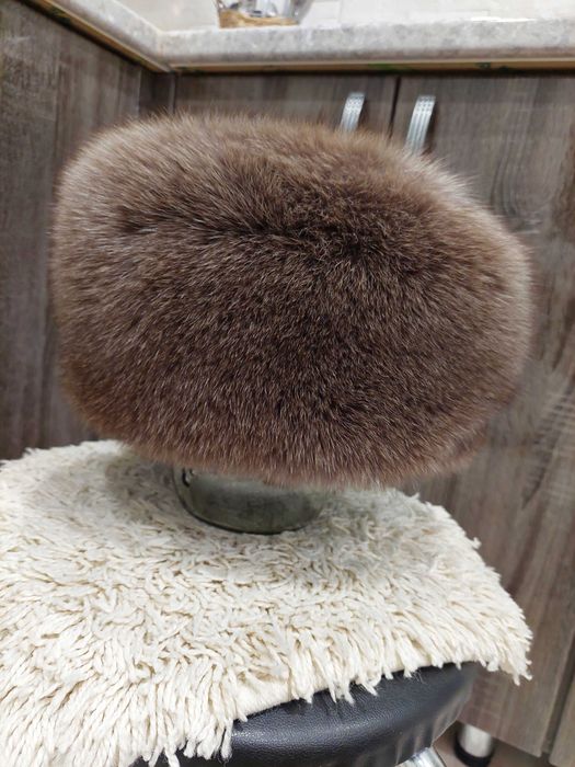 Шапка песцовая, норковая, шляпа, панама