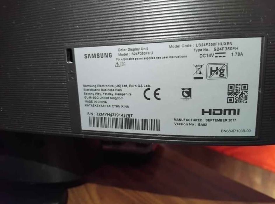 Monitor Samsung.