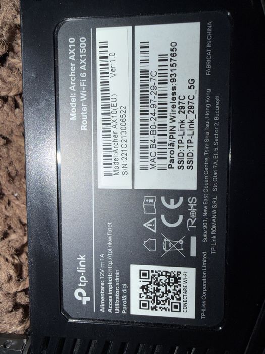 Router wireless Tp link Archer AX10