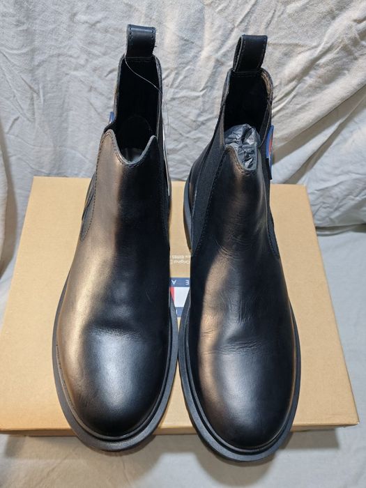 Удобни мъжки боти от естествена кожа TOMMY JEANS №44