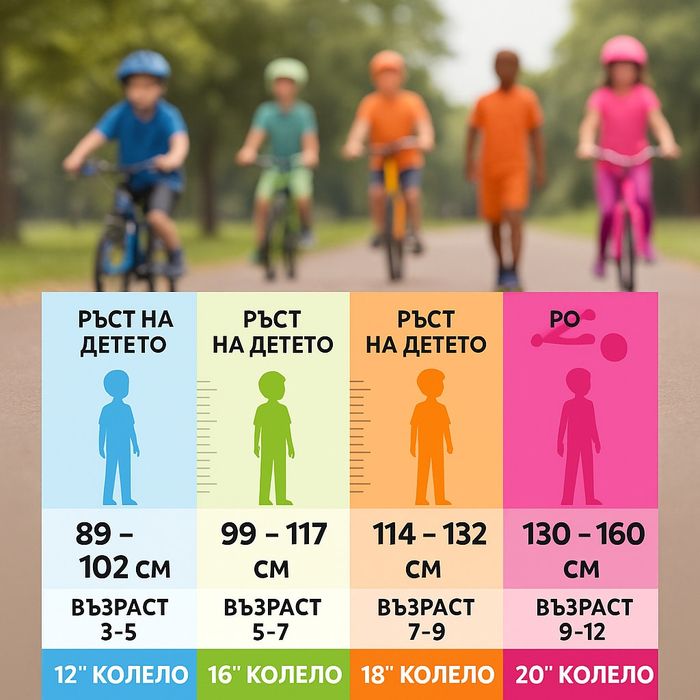 Детски велосипед 12,16,20"