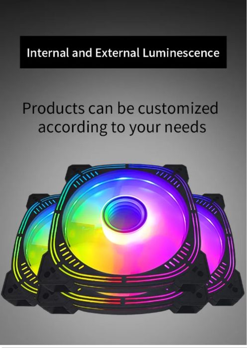 Аргб Кулера для корпуса ПК 120 мм черный цвет