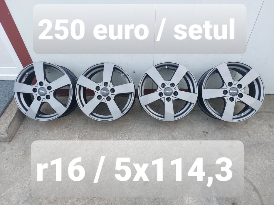 Jante aluminiu r16 / Dacia Nissan Renault Kia Hyundai Mazda / 5x114,3