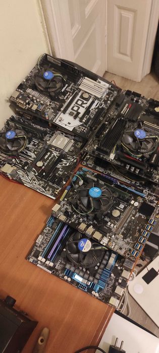 24x RX 470 8GB + RX 580/RX 570 8GB | Plăci video + Intel i5/i3/Celeron + Plăci de bază + Surse