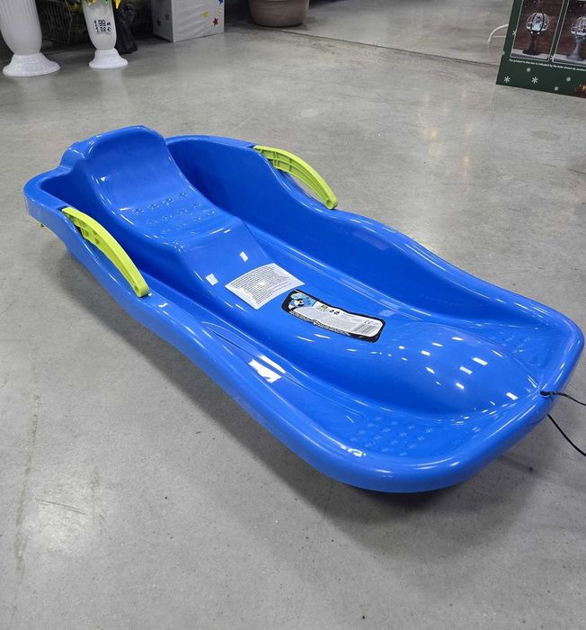 Пластмасова детска шейна с въже за дърпане и Спирачка