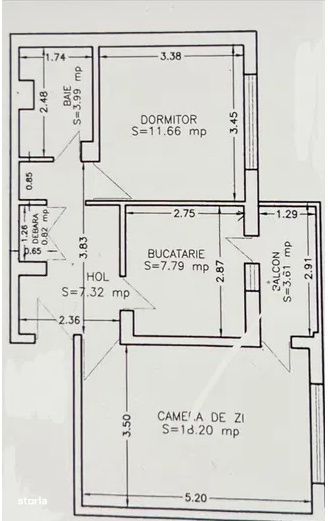 Apartament 2 camere Zona Anda