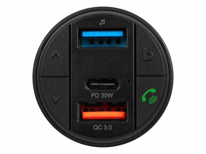 FM Трансмитер с бързо зареждане и Bluetooth 5.0 30W BASS