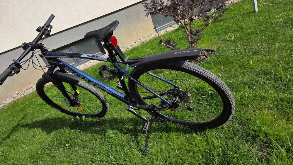 Bicicletă MTB Romet Mustang M5 XL/21 inch, roți 29”, Shimano Deore, practic nouă