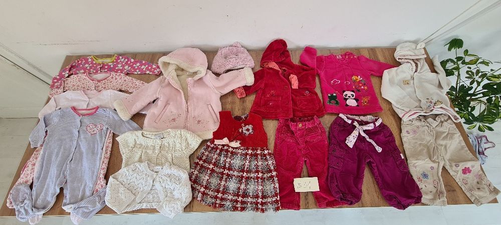 Лот момиче 9-12 месеца  14 части