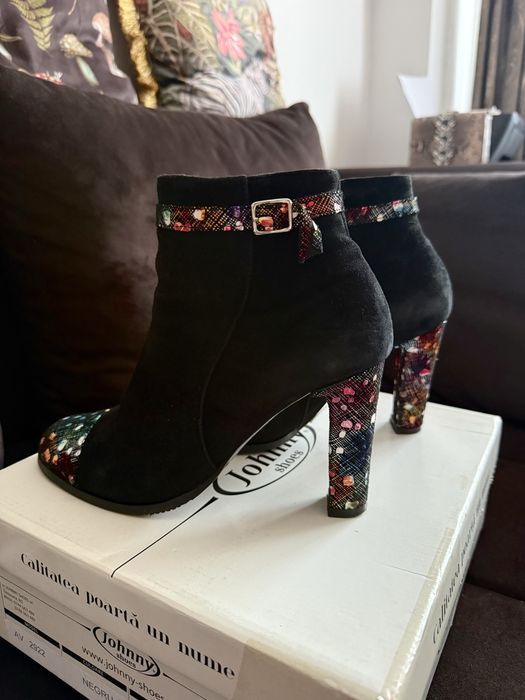 Botine din piele întoarsă - super comode