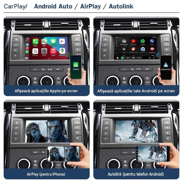 Modul Wireless CarPlay & Android Auto pentru Land Rover / Jaguar – HARMAN, Plug & Play