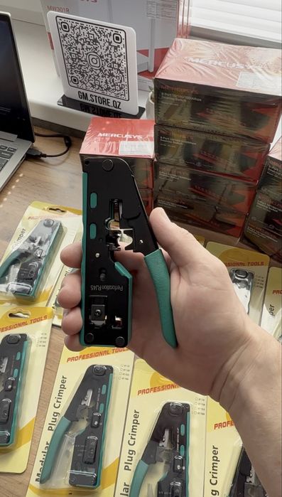 Кримпер для RJ-коннекторов RJ11/RJ12/RJ45