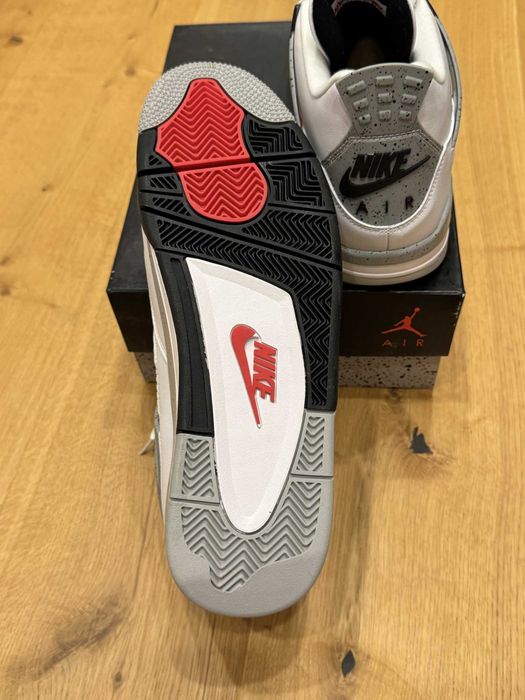 Jordan 4 Retro "White Cement" 48.5EUR Мъжки Кецове + Кутия