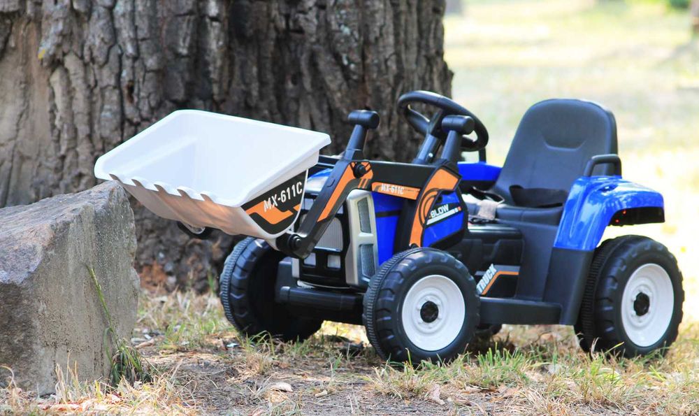 Excavator electric cu bluetooth Kinderauto BJ611C 60W 12V, #Rosu