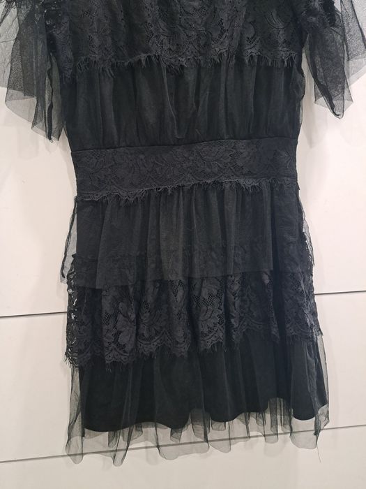 Vero moda рокля тюл и дантела р-р С/М И С