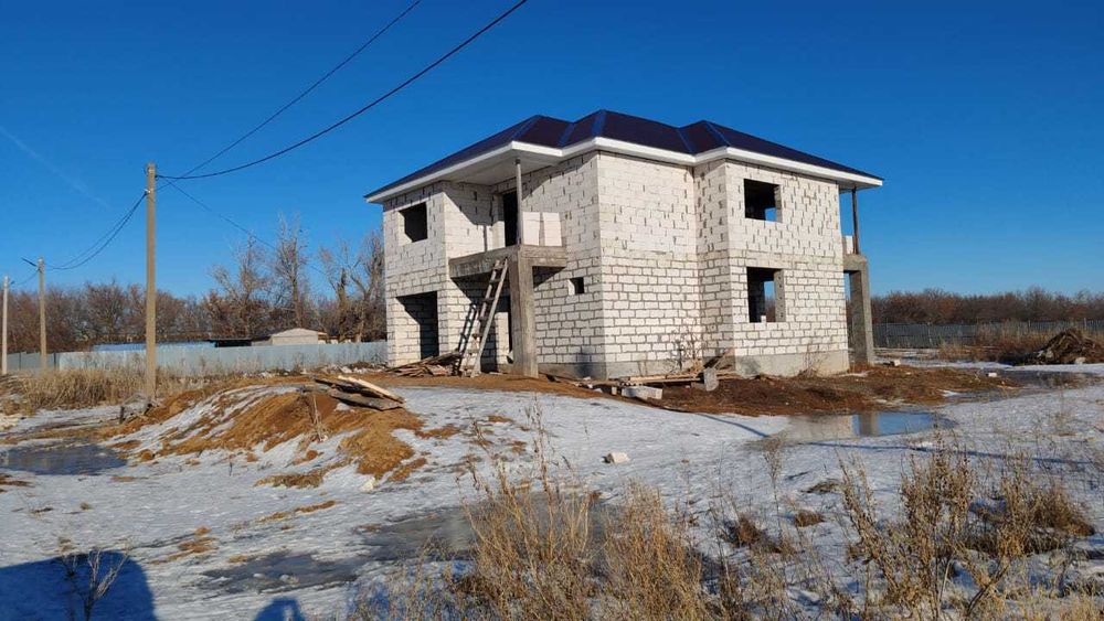 Продам участок с недостроенным домом в жероме