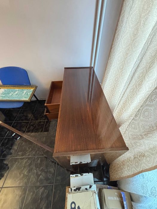 Ретро дървен шкаф / TV секция – винтидж мебели 70-те