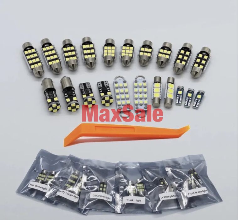 AUDI A1 A2 Sportback 8X a1 ауди интериор LED крушки СЕТ xenon плафон