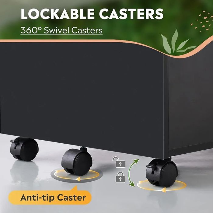 Акцентен  Офис шкаф с 3бр. чекмеджета за документи,със заключване