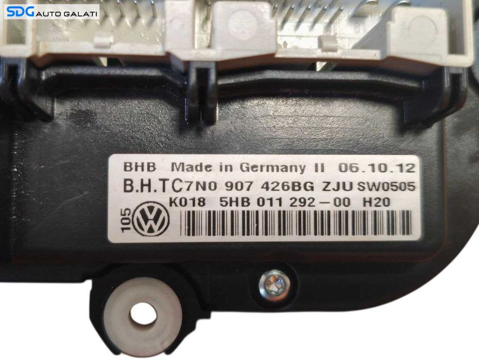 Panou Modul Unitate Comanda AC Aer Conditionat Clima Climatronic Volkswagen Tiguan 5N 2007 - 2017 Cod 5HB011292 7N0907426BG [LR1742]