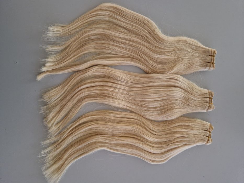 Естествена коса с плътен косъм и крайща!